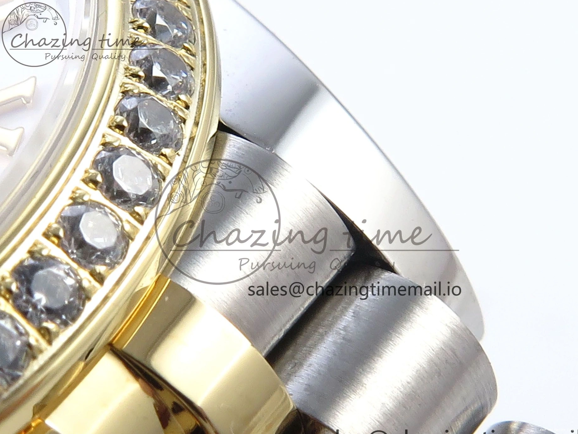 Good Copy Rolex Watches Jubilee Diamonds ETA Roman Dial 278383RBR MoistureWicking ARF SS Bracelet 904L DateJust Best 31 1:1 Bezel on White Edition Steel 407 YG 0108